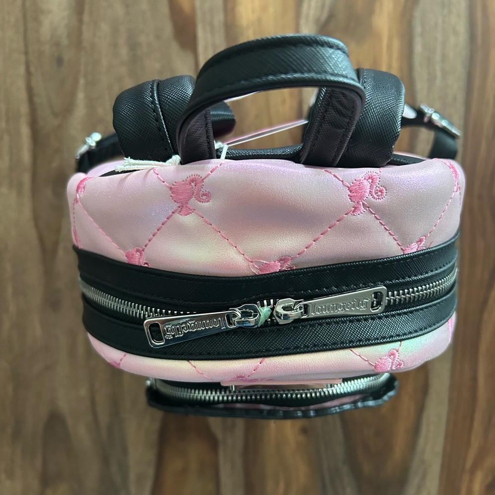 Loungefly Barbie Pink and Black Fashion Backpack-NWT - Picture 2 of 8